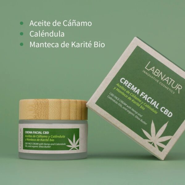 Crema Facial CBD 50ml Labnatur - Imagen 3