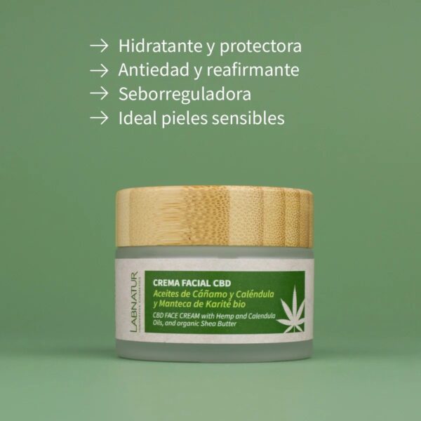 Crema Facial CBD 50ml Labnatur - Imagen 4