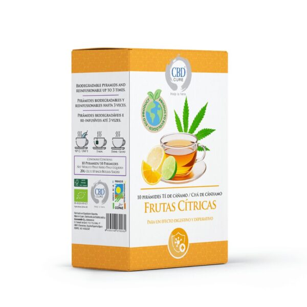 INFUSIÓN ECOLÓGICA DE CÁÑAMO FRUTAS CÍTRICAS