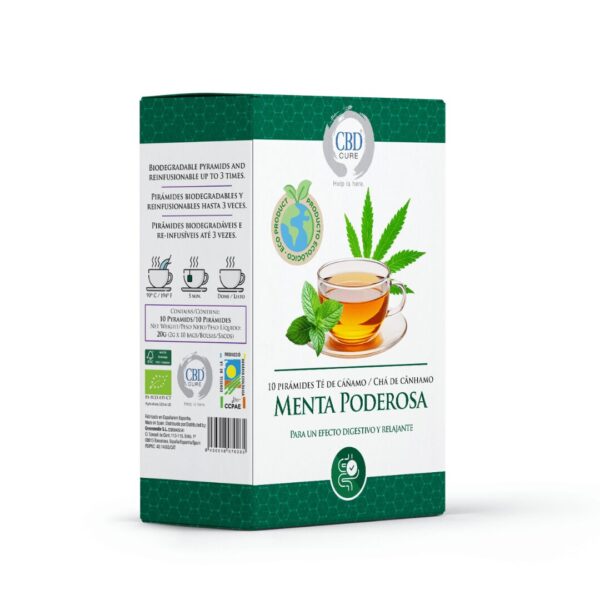 INFUSIÓN ECOLÓGICA DE CÁÑAMO MENTA PODEROSA