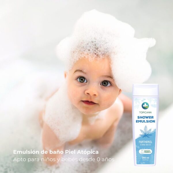 TOPICANN Emulsión – Gel de ducha suave para pieles atópicas - Imagen 4